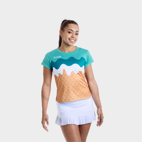 Aixo Sundae Womens T Shirt Vanilla Raspberry Chocolate