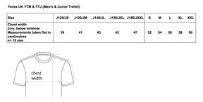 Yonex Limited Edition YTM7 Mens T-Shirt Teal Clothing Yonex