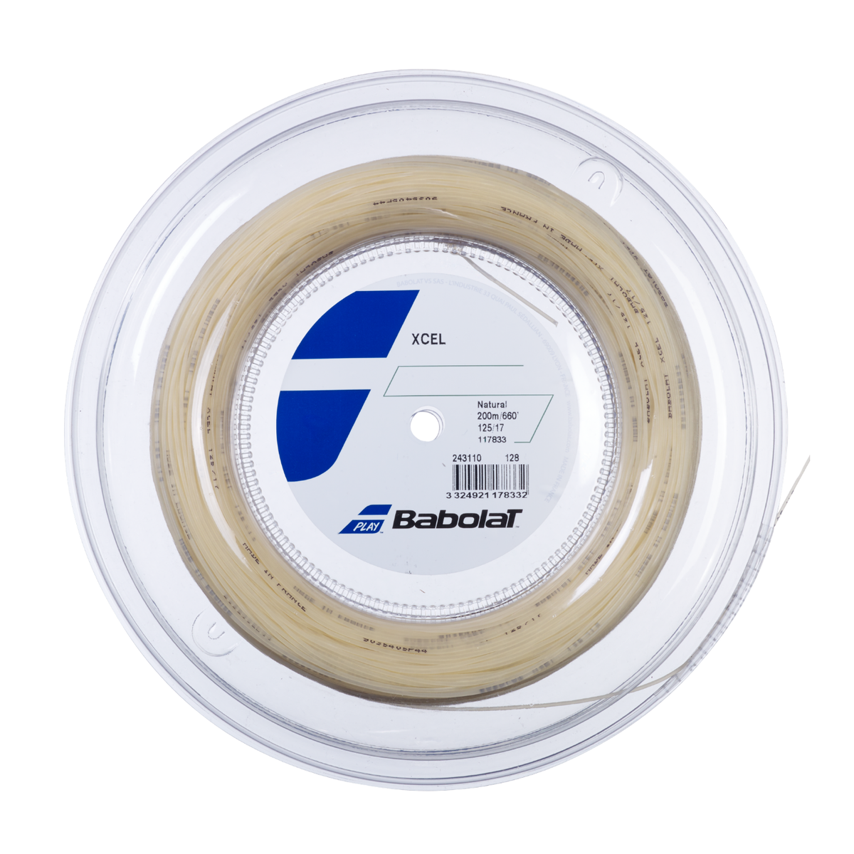 Babolat Xcel 1.25mm Tennis String Reel (200m) 1.25mm 200m Natural String (Reel) Babolat