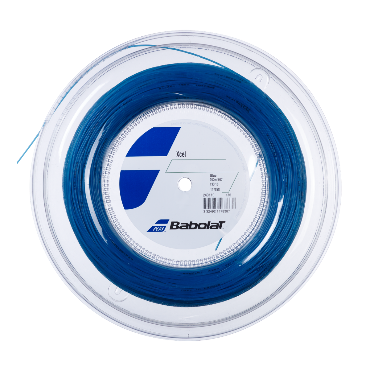 Babolat Xcel 1.25mm Tennis String Reel (200m) 1.25mm 200m Blue String (Reel) Babolat