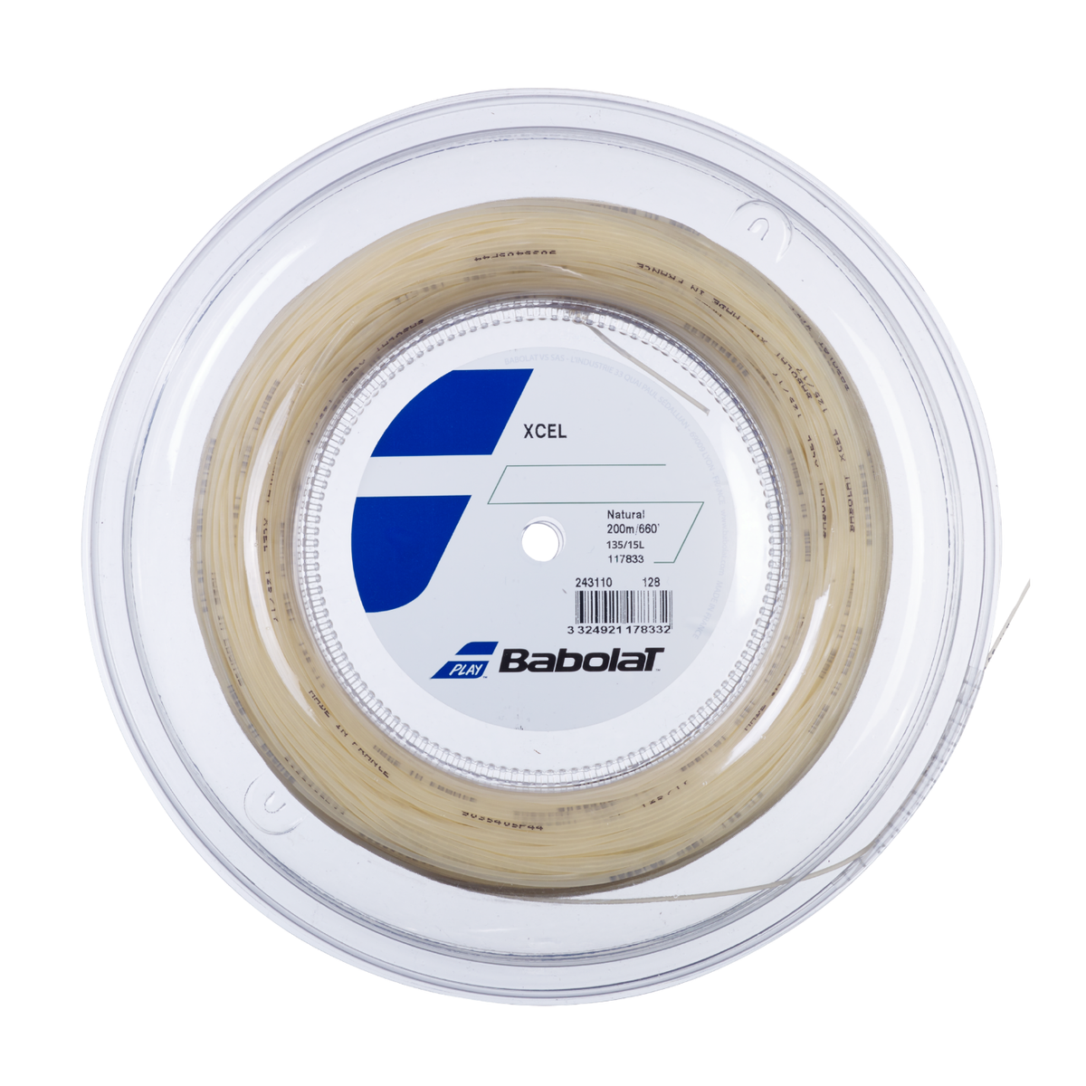Babolat Xcel 1.35mm Tennis String Reel (200m) 200m Reel NATURAL String (Reel) Babolat