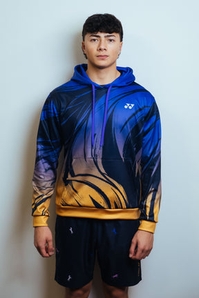 Pre-Order Yonex Imperial Charge – Unisex Overhead Hoodie (Celestial Purple / Pale Gold) Yonex CNY2026 Hood Sweat B Unisex Clothing Yonex