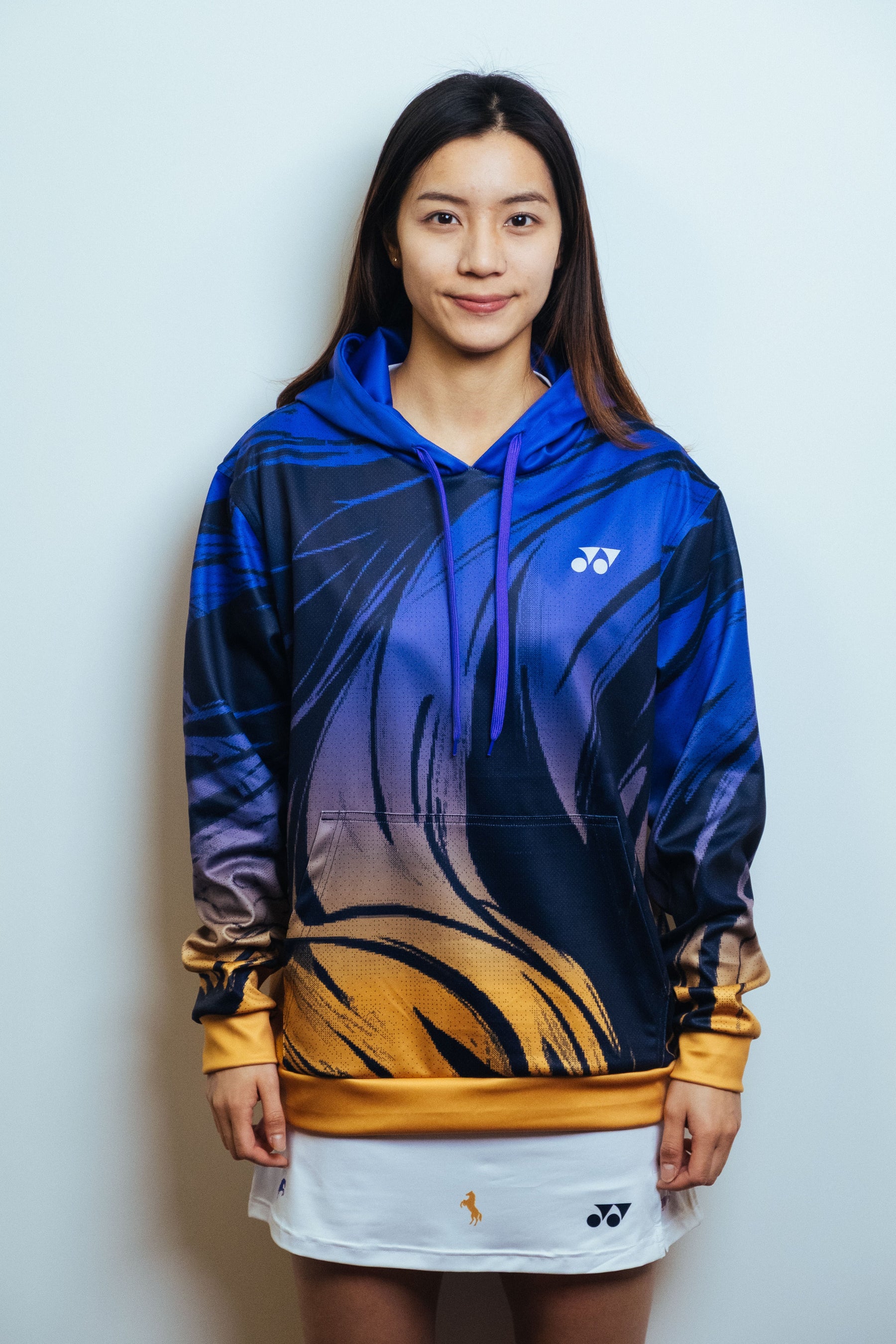 Pre-Order Yonex Imperial Charge – Unisex Overhead Hoodie (Celestial Purple / Pale Gold) Yonex CNY2026 Hood Sweat B Unisex Clothing Yonex