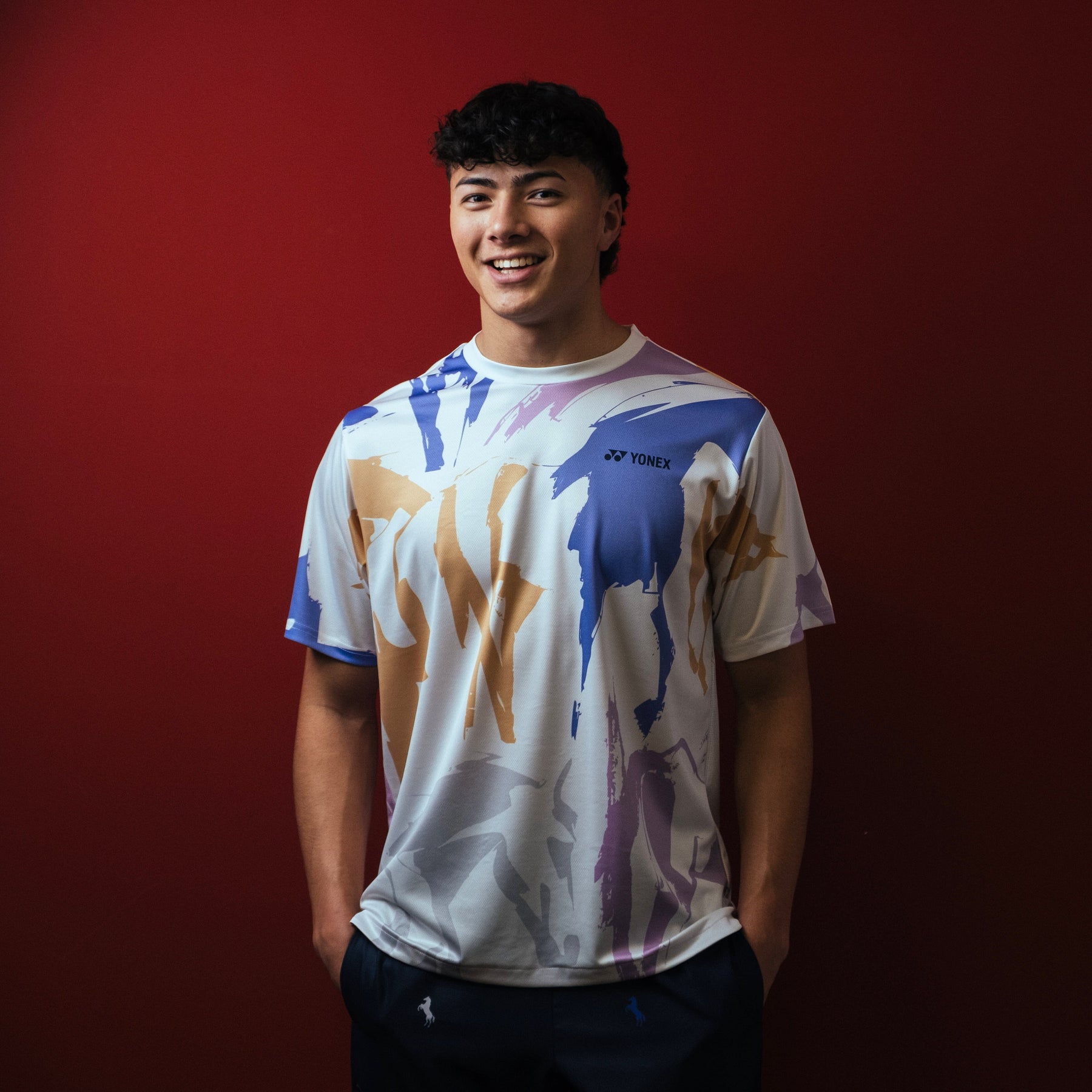 Yonex Shadow Charge Celestial Momentum – Men’s Performance Shirt (White) Yonex CNY2026 TT D Men Clothing Yonex