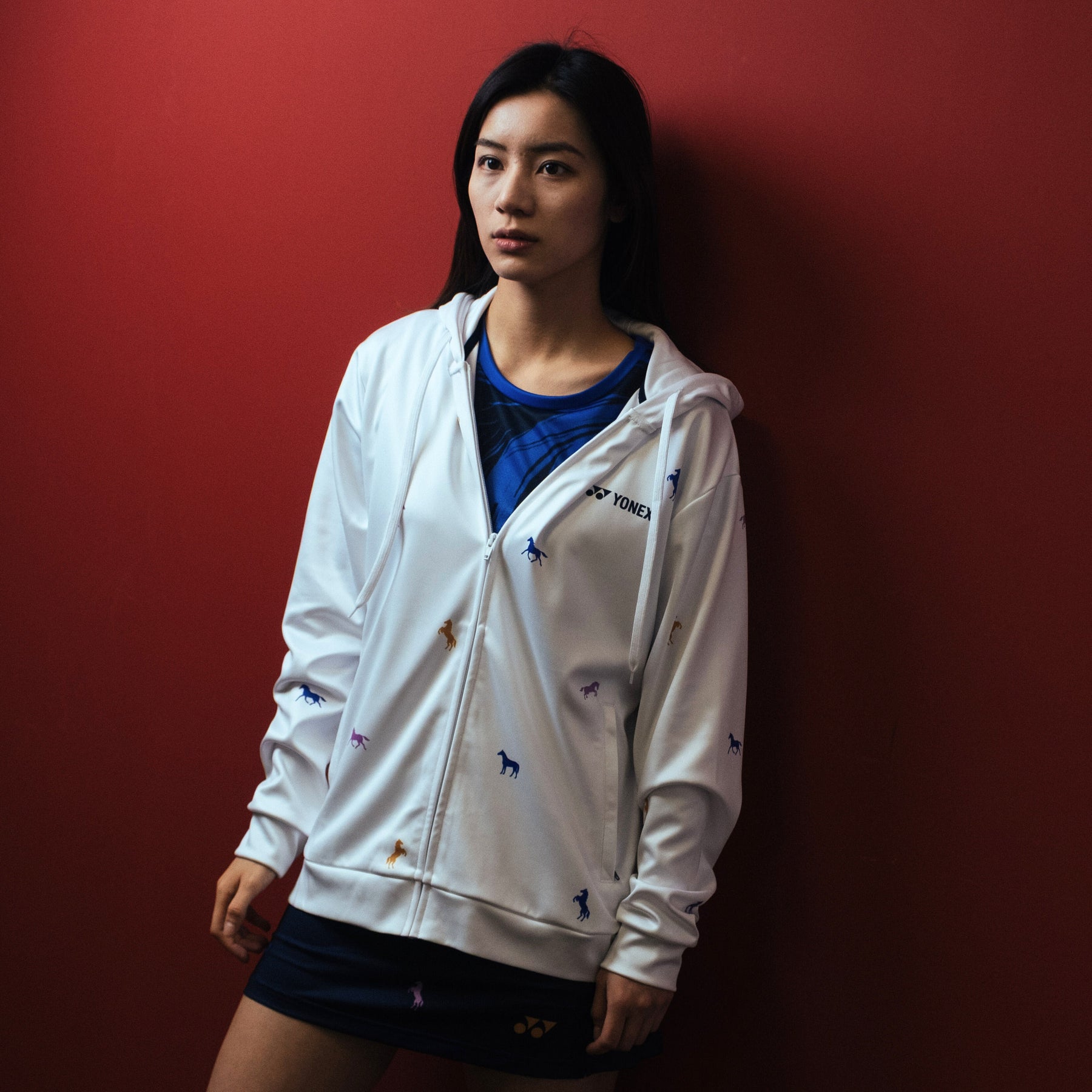 Pre-Order Yonex Heavenly Rider – Unisex Zip Hoodie (White) Yonex CNY2026 Zip Hood Sweat A Unisex Clothing Yonex
