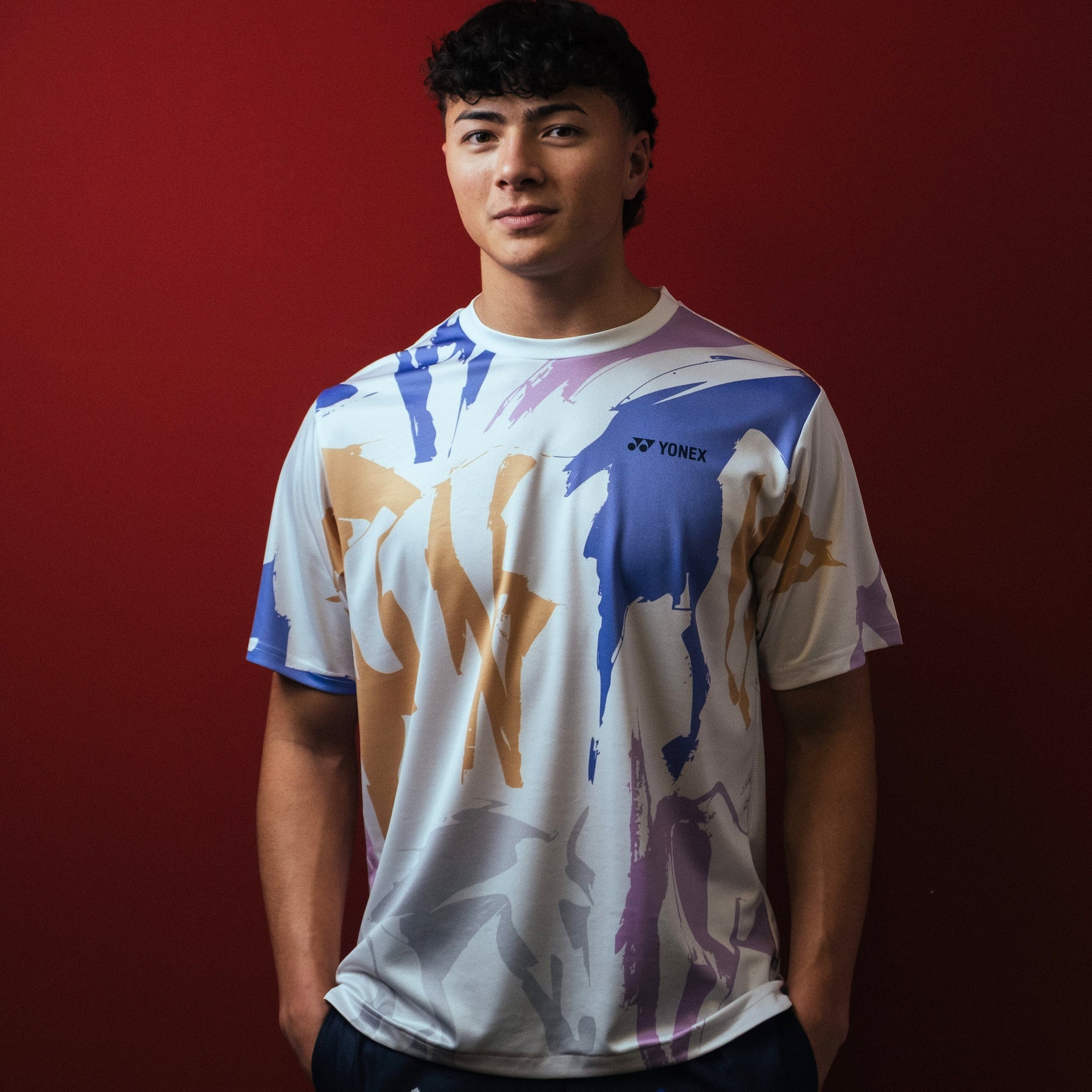 Yonex Storm Runner Celestial Momentum – Men’s Performance Shirt (Celestial Purple) Yonex CNY2026 TT D Men Clothing Yonex