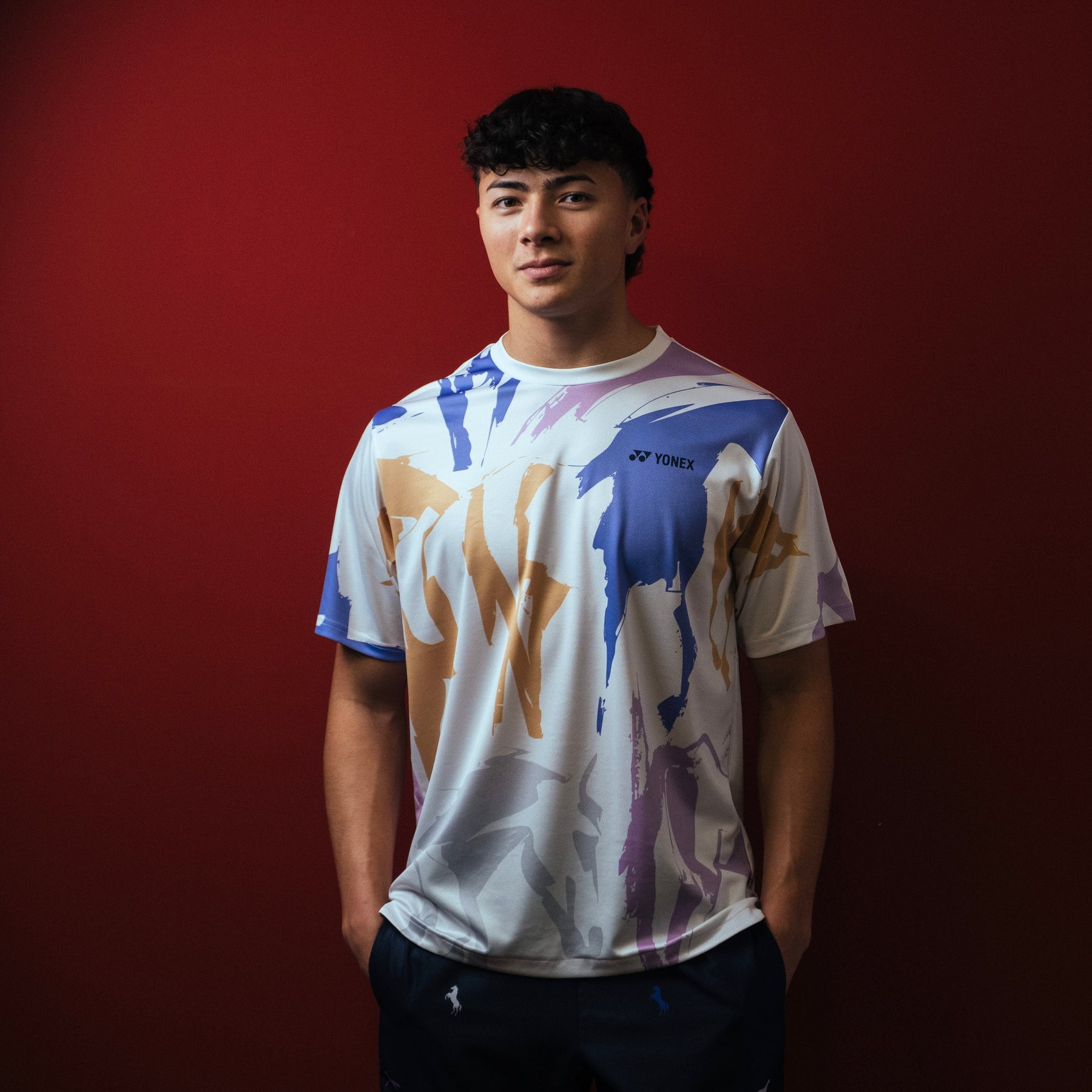 Yonex Shadow Charge Celestial Momentum – Men’s Performance Shirt (White) Yonex CNY2026 TT D Men Clothing Yonex