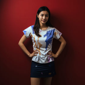 Yonex Shadow Charge Celestial Momentum – Women’s Performance Shirt (White) Yonex CNY2026 TT D Women Clothing Yonex