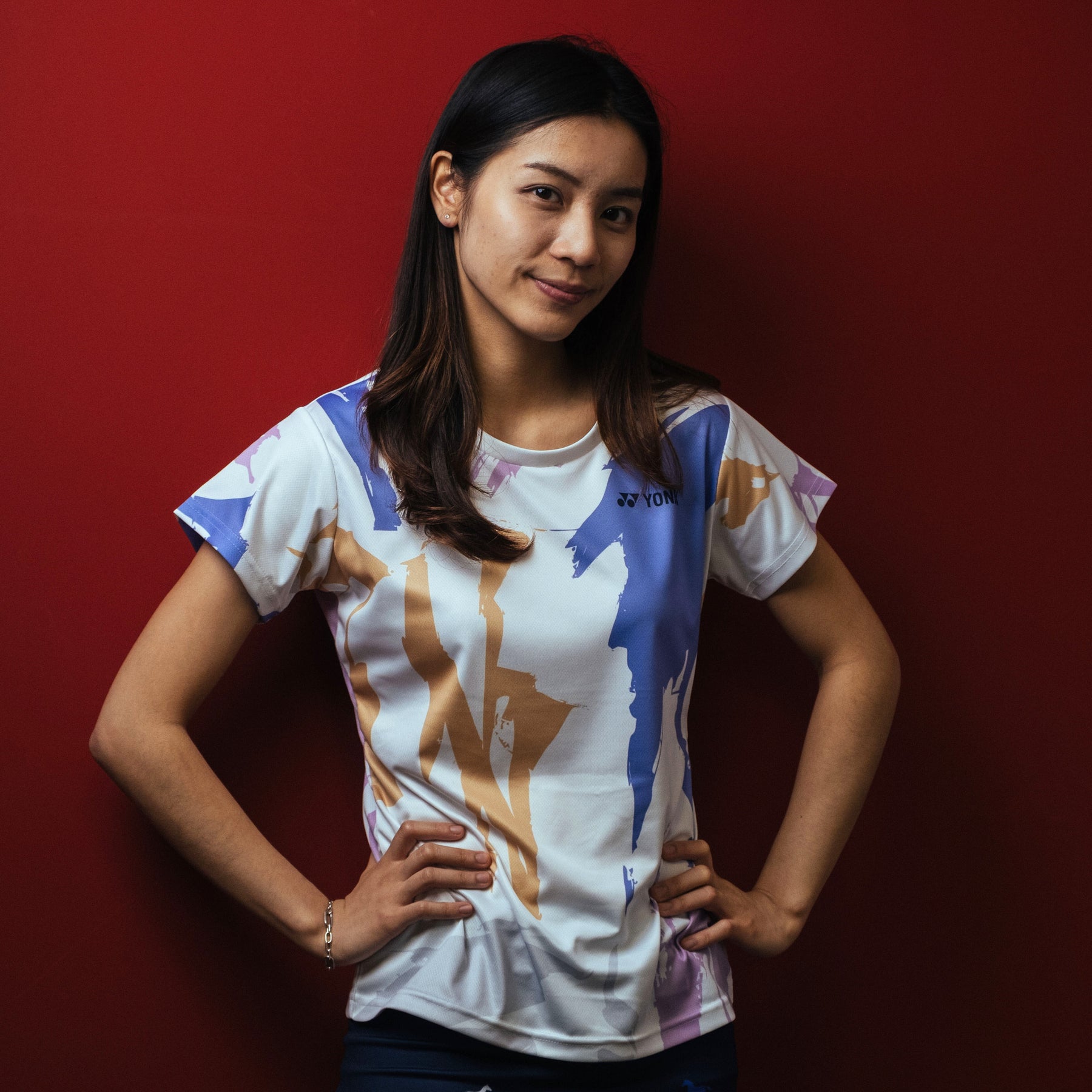 Yonex Storm Runner Celestial Momentum – Women’s Performance Shirt (Ink Blue) Yonex CNY2026 TT D Women Clothing Yonex