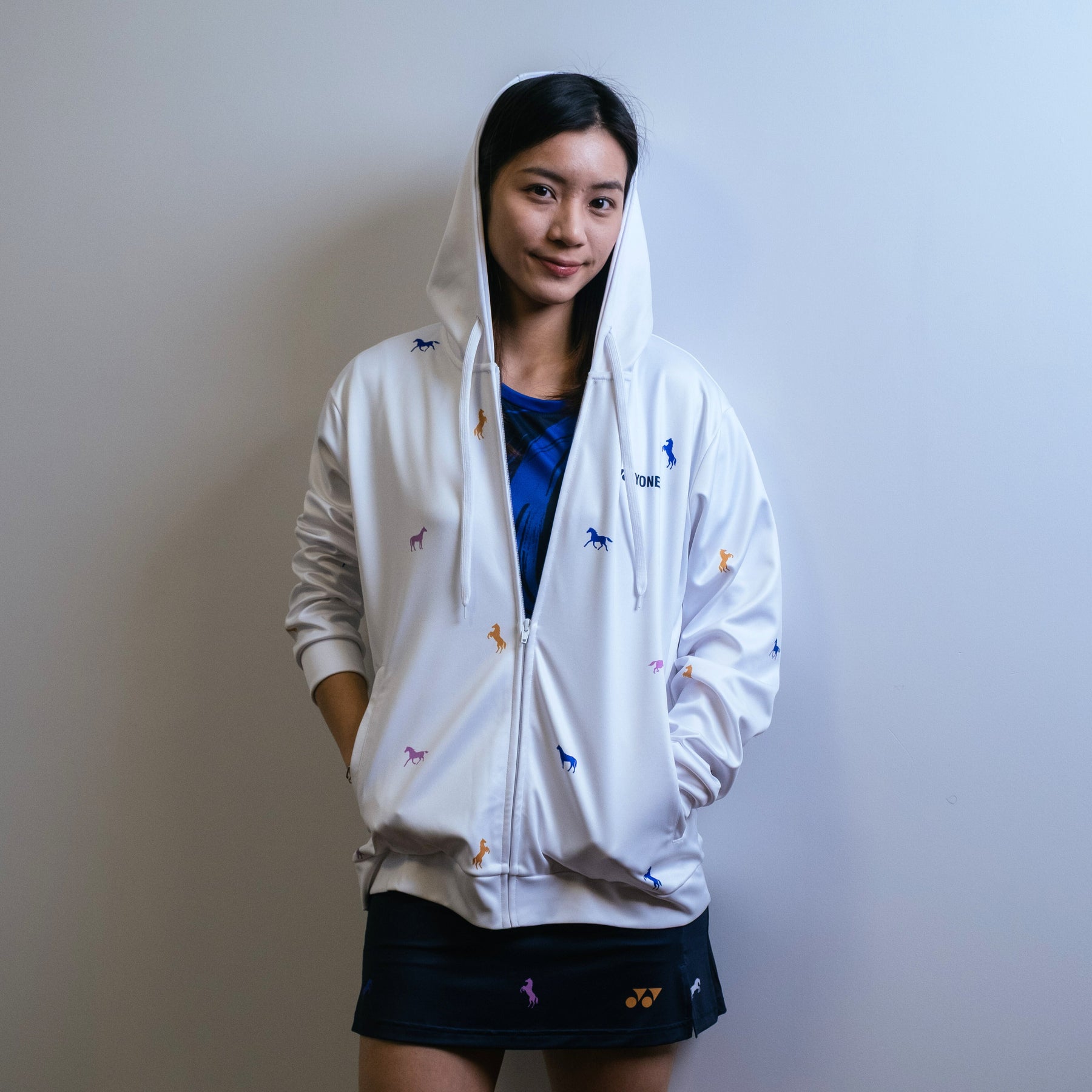Pre-Order Yonex Heavenly Rider – Unisex Zip Hoodie (White) Yonex CNY2026 Zip Hood Sweat A Unisex Clothing Yonex