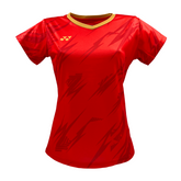 Yonex YTL8 T-Shirt Womens (Red/Gold)