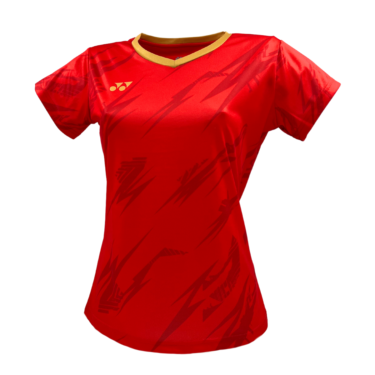 Yonex YTL8 T-Shirt Womens (Red/Gold)