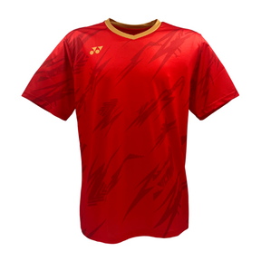 Yonex YTM8 T-Shirt Mens (Red/Gold) Red Gold Clothing Yonex