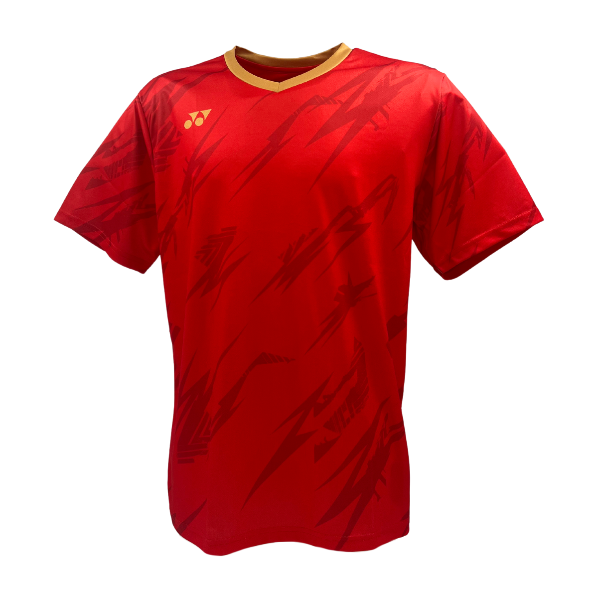 Yonex YTM8 Mens T-Shirt Red/Gold