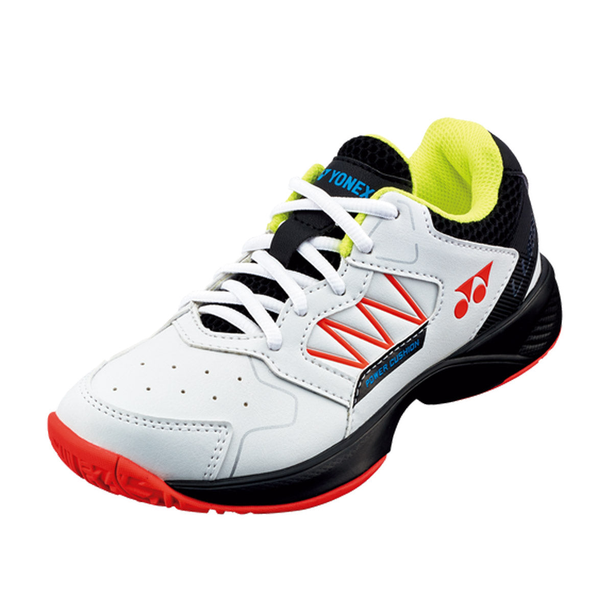 Yonex Lumio Tennis Court Shoes Junior - Black/White shoes Yonex