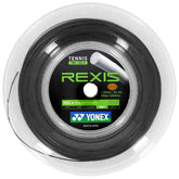 Yonex Rexis 1.25mm 200m Tennis String Black 200m Reel BLACK String (Reel) Yonex