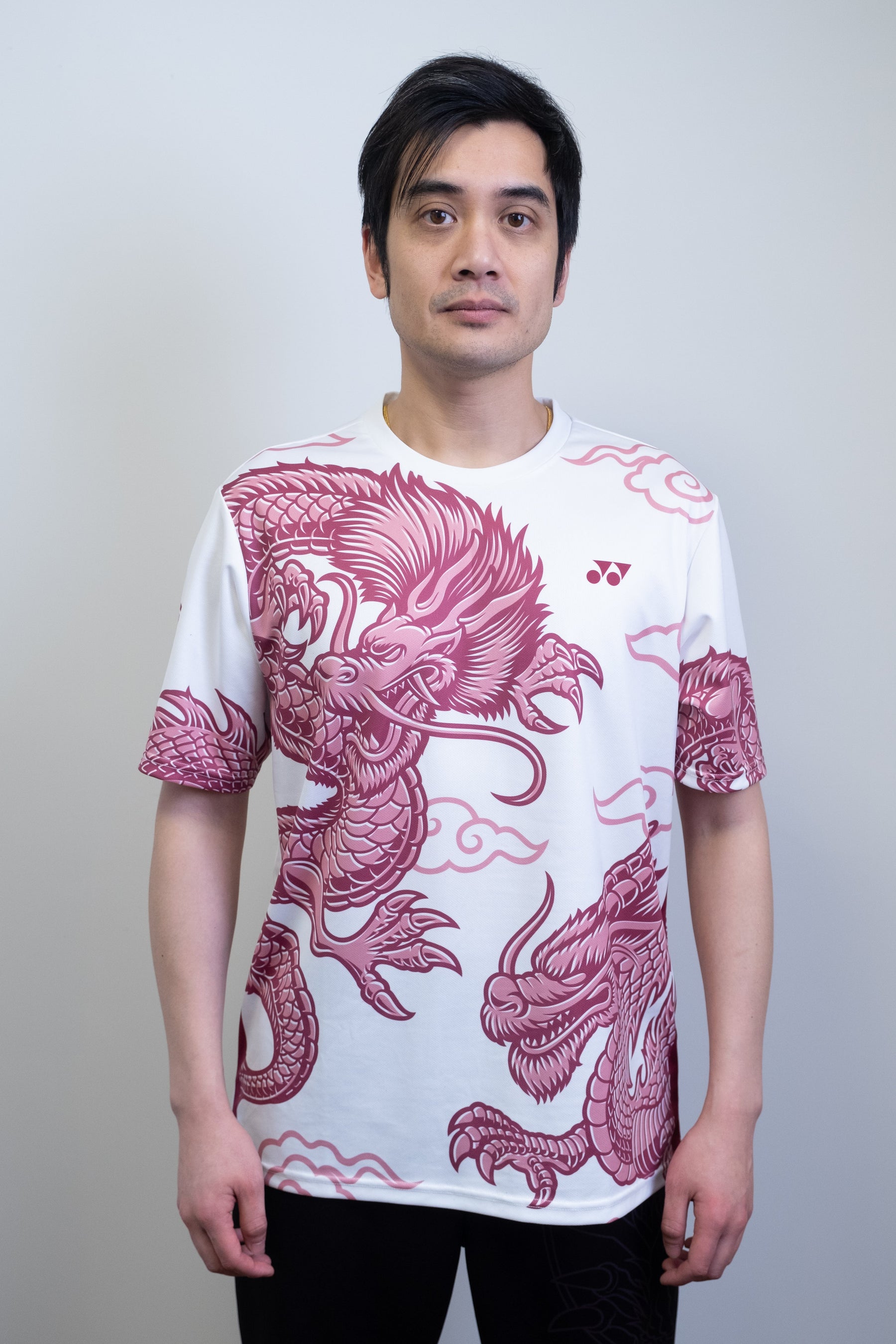 Yonex Fighting Dragons CNY2024 Training Shirt GTA Mens White