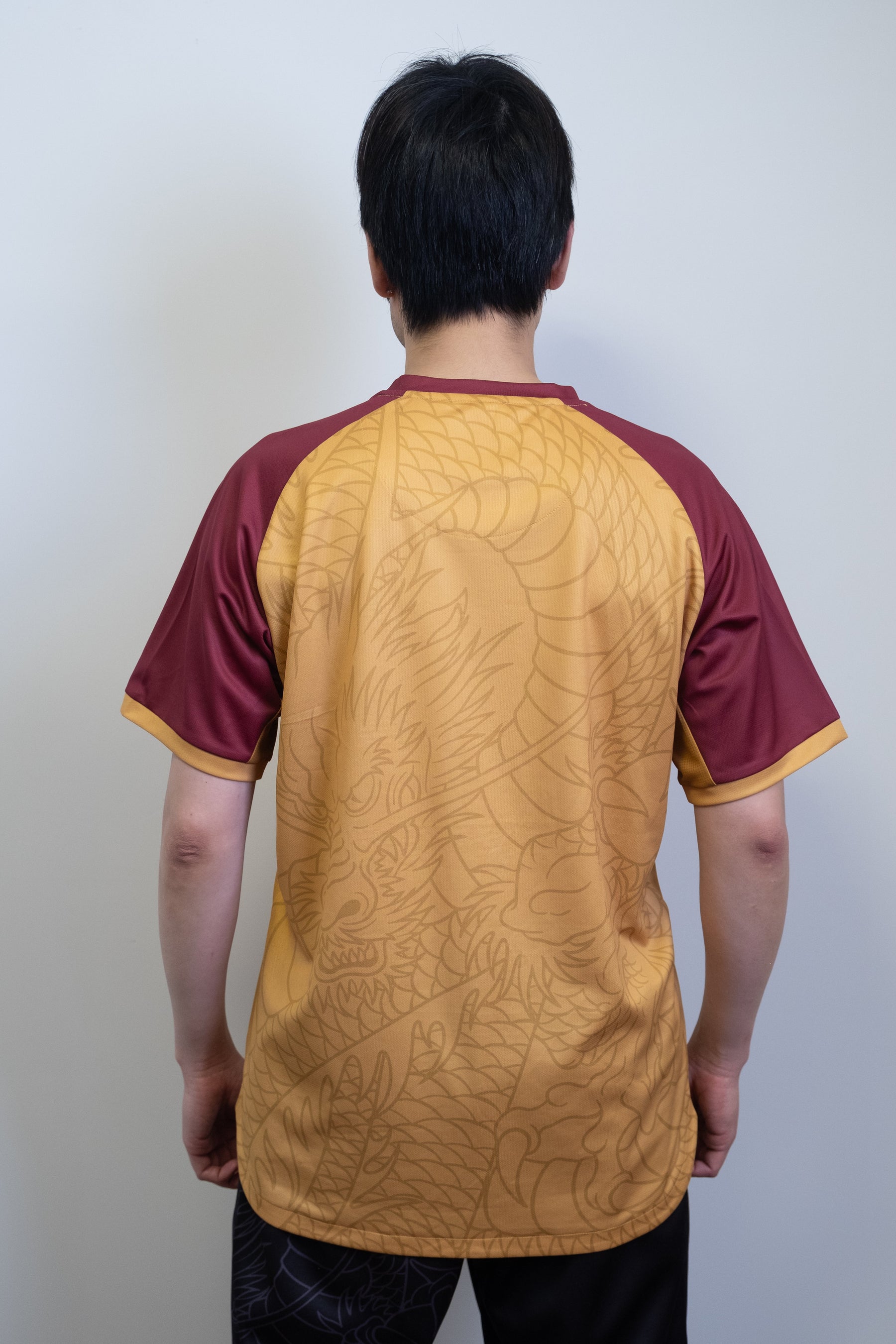 Yonex Linear Dragon CNY2024 Tournament Shirt GTB Mens Red