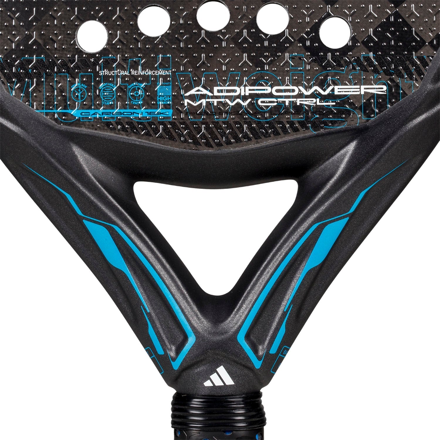 Adidas Adipower Multiweight Ctrl 3.4 Padel Racket 2025 - Black/Blue Padel Adidas