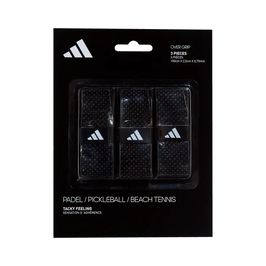 Adidas Padel Overgrip Set 3 Pack - Black Black 3 Pack Accessories Adidas