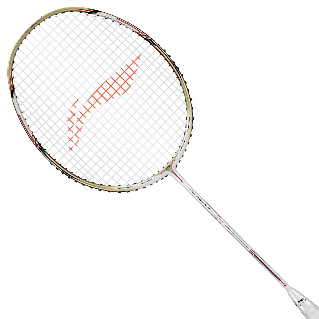 Li-ning AERONAUT 9000 Badminton Racket - White/Gold
