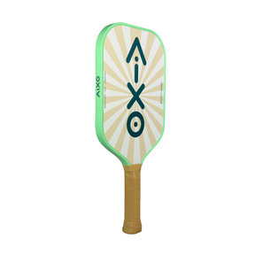 Side view of AIXO CP03 Ghost Lucky Cat pickleball paddle highlighting slim carbon frame.