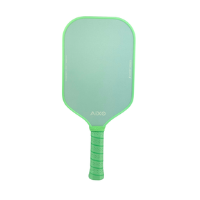 Back view showing mint-green pastel finish of the AIXO Ghost Pastel De Mint pickleball paddle.