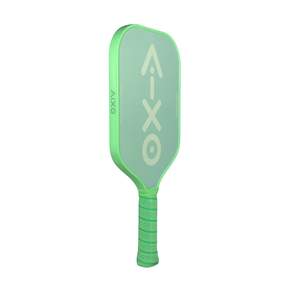 Side profile of AIXO Ghost Pastel De Mint paddle highlighting its thermoformed carbon design.