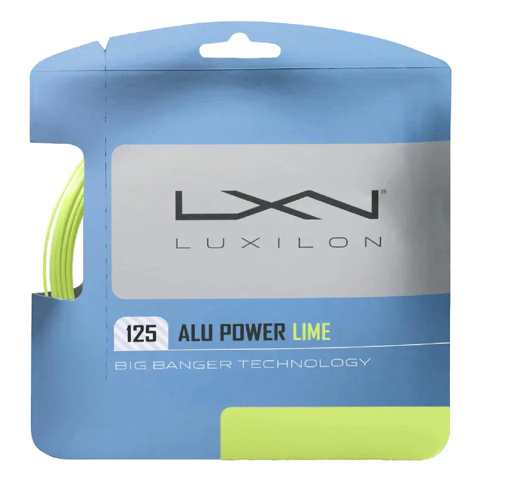 Luxilon Big Banger Alu Power Lime 16L 1.25mm Set 12m Set LIME String (Packs) Luxilon