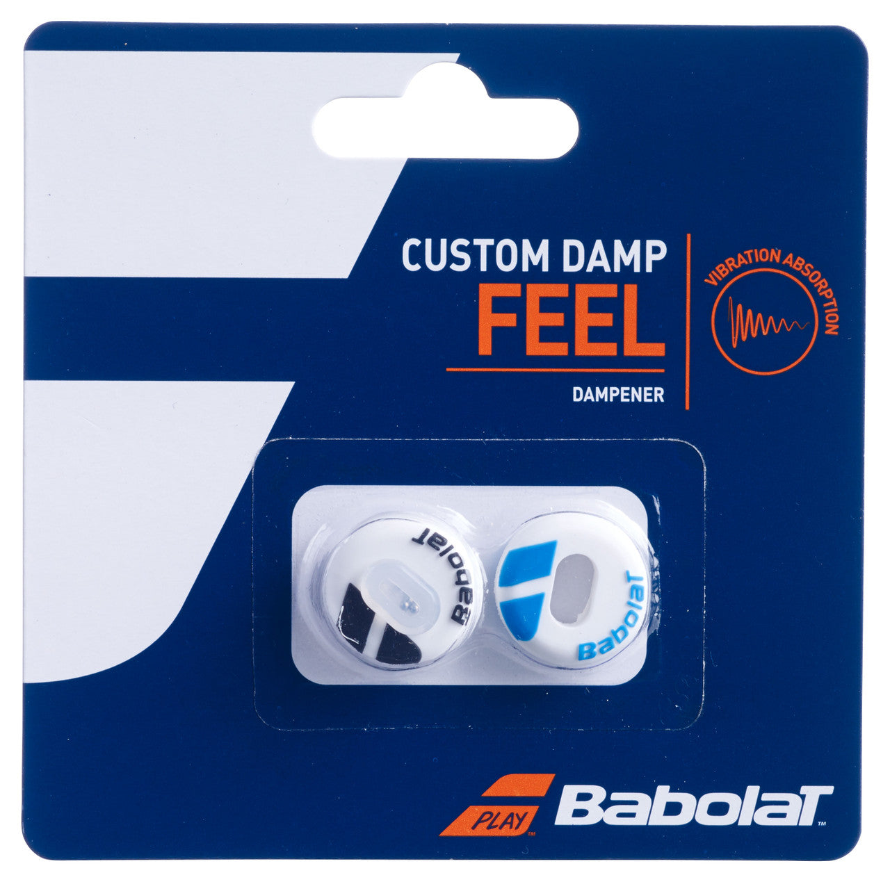 Babolat Custom Damp X2 700040 Twin Pack WHITE BLUE Clearance Babolat