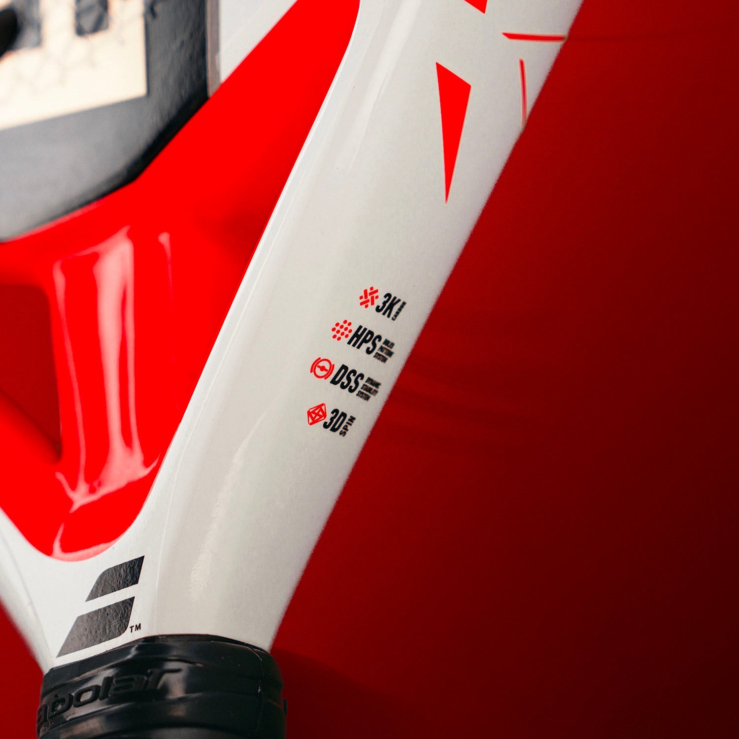 Babolat Juan Lebron 2.5 Padel Racket - White/Red