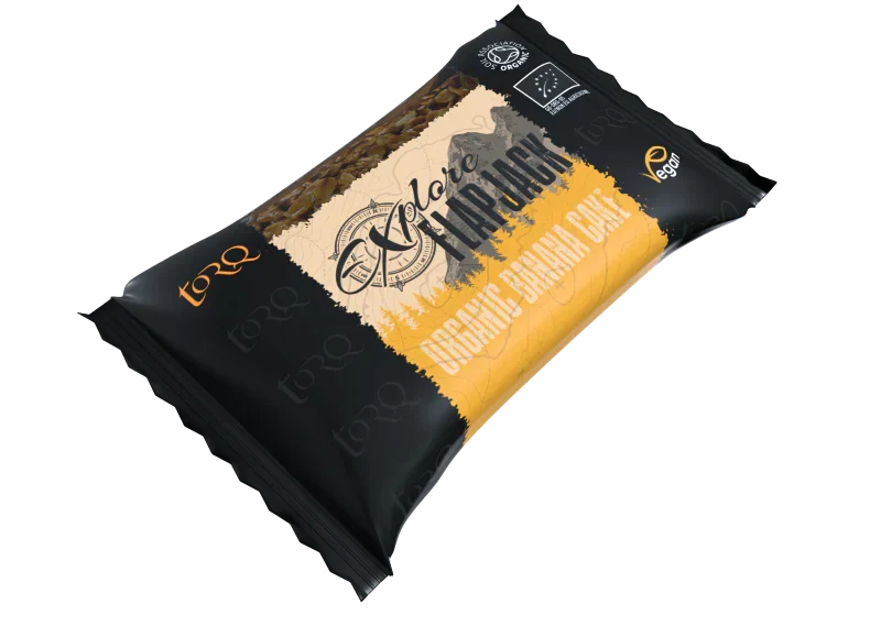 TORQ Explore Singe Flapjack Bar - Organic Banana Cake Organic Banana Cake Nutrition Torq