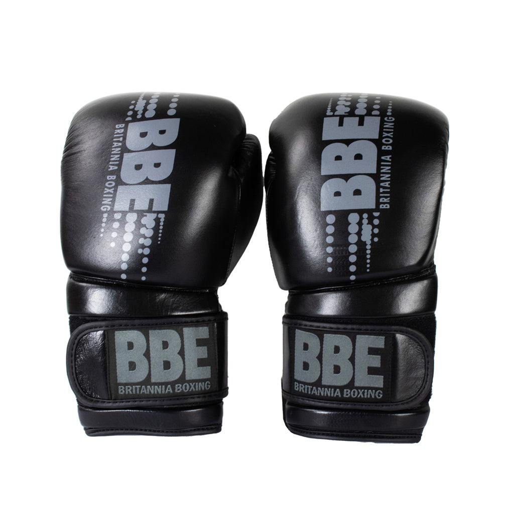 Fitness Mad Club Leather Boxing Glove 14oz Unisex - Black Accessories Fitness Mad