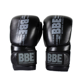 Fitness Mad Club Leather Boxing Glove 14oz Unisex - Black Accessories Fitness Mad
