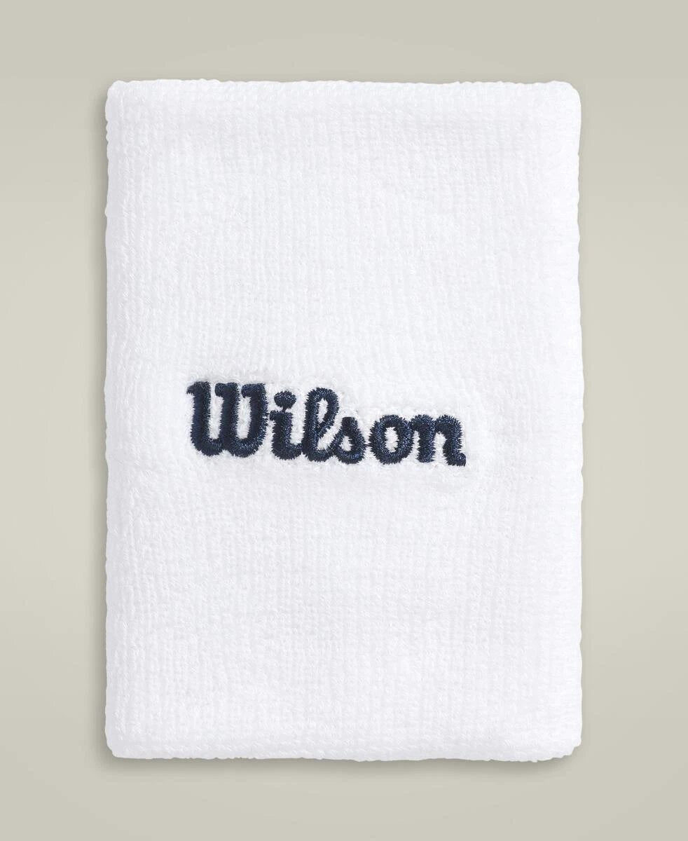 Wilson Wide Terry Wristbands Unisex - White Bright White One Size Accessories Wilson