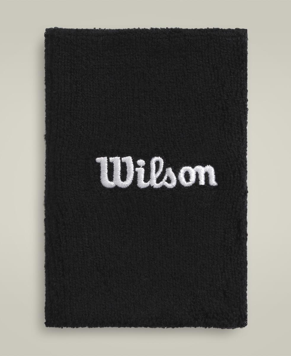Wilson Wide Terry Wristbands Unisex - Black Black One Size Accessories Wilson