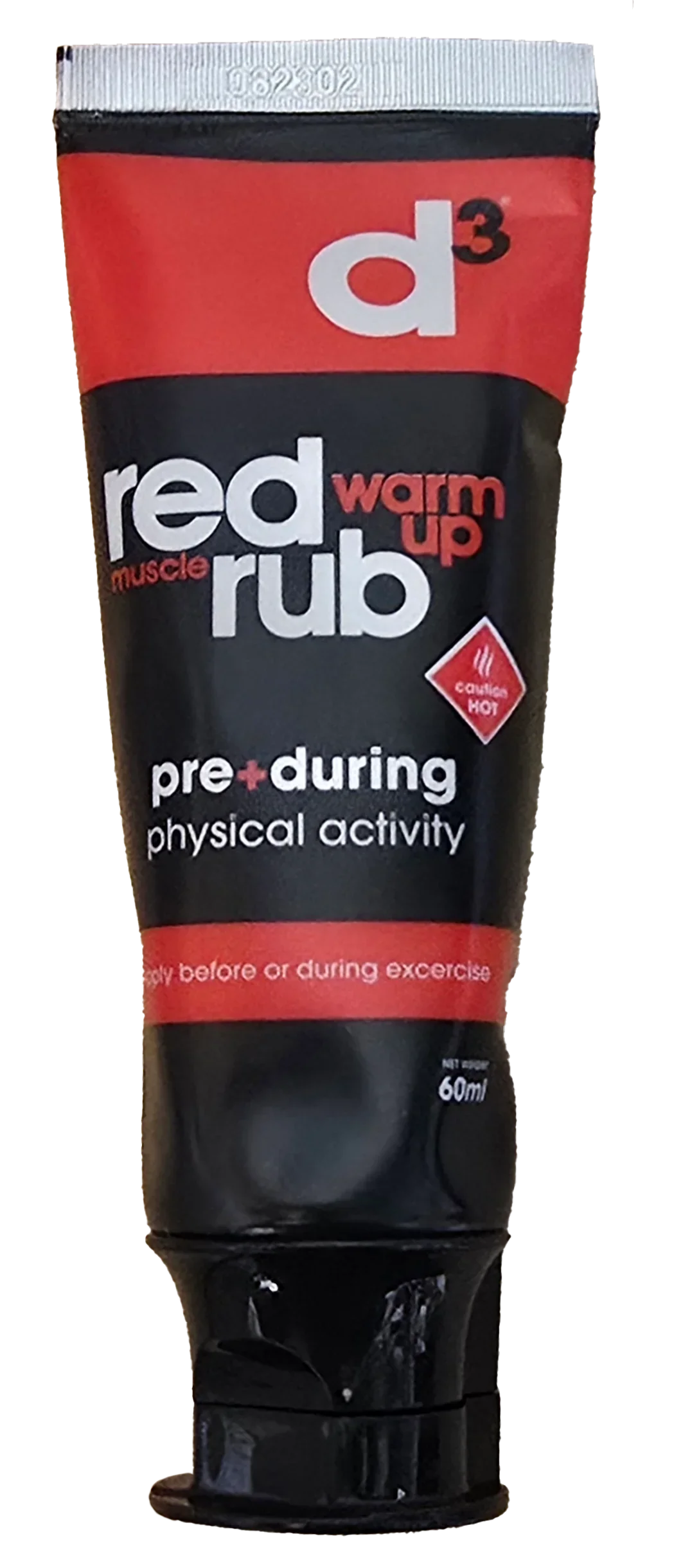 D3 Red Muscle Warm Up Rub 60ml (RRUB060RDR)