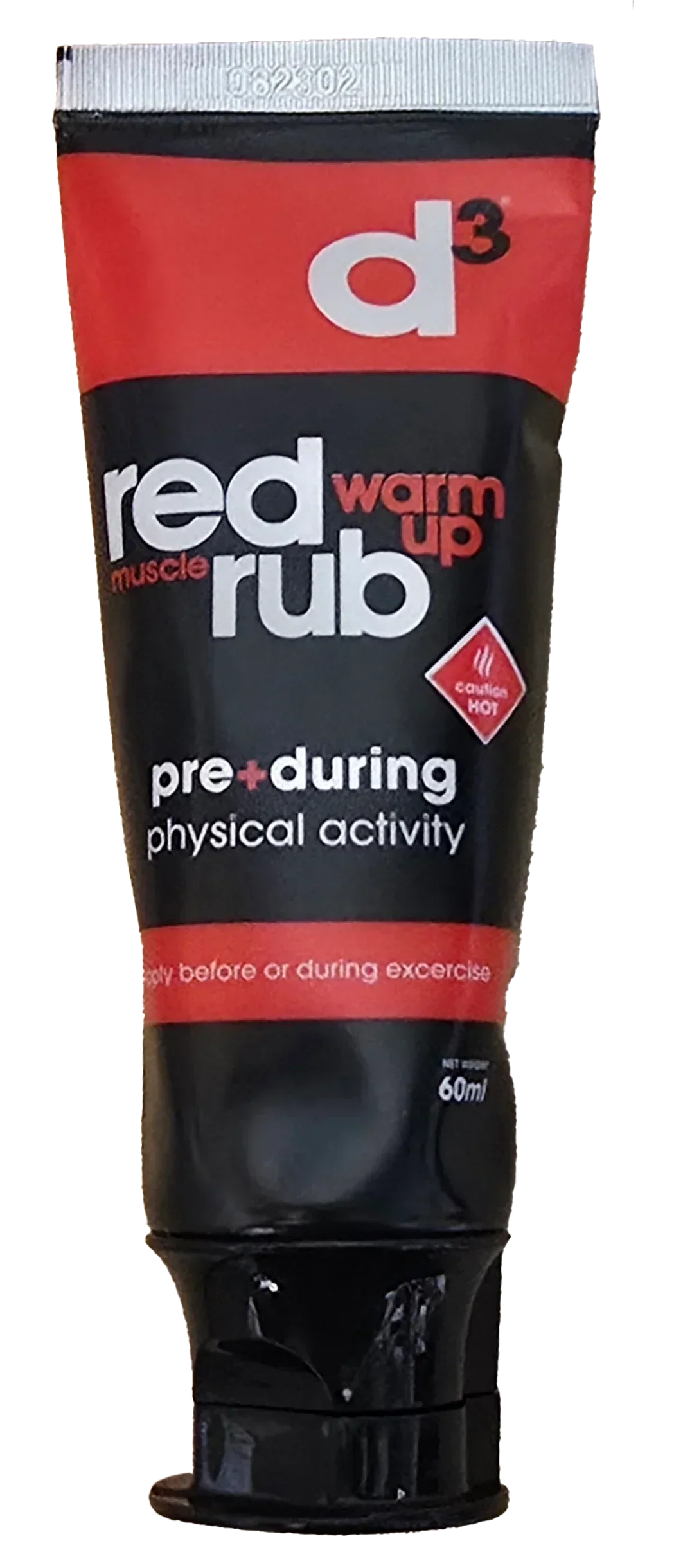 D3 Red Muscle Warm Up Rub 60ml (RRUB060RDR) RED 60ml Accessories D3