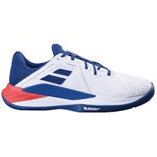 Babolat Propulse Fury 3 All Court Tennis Shoe Men - White/Blue