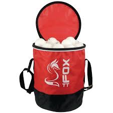 FTT107 Fox TT Practice Table Tennis Balls and Bag x120 Table Tennis Paddle Fox