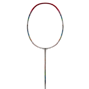Hundred Flutter 7 Attack 4U Badminton Racket - White/Red