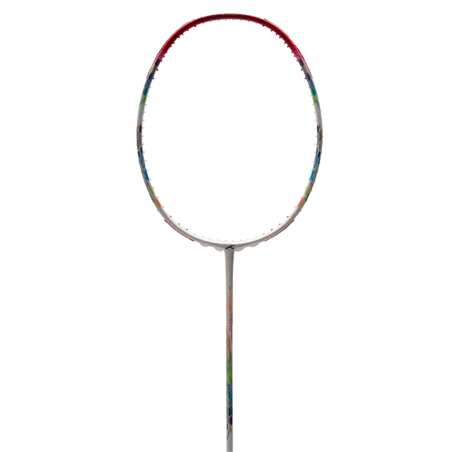 Hundred Flutter 7 Attack 4U Badminton Racket - White/Red