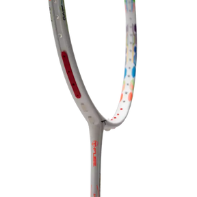 Hundred Flutter 7 Attack 4U Badminton Racket - White/Red
