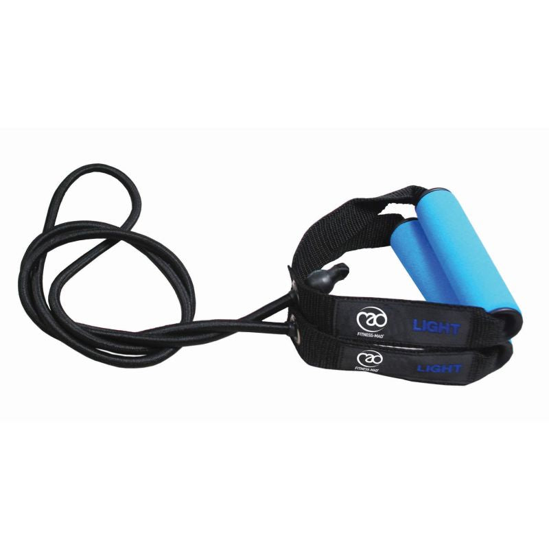 Fitness Mad Resistance Tube & Guide (FTUBE08L) LIGHT BLUE Light Clearance Fitness Mad