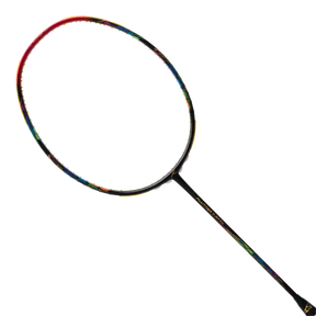 Hundred Flutter 7 Attack 4U Badminton Racket - Black/Red