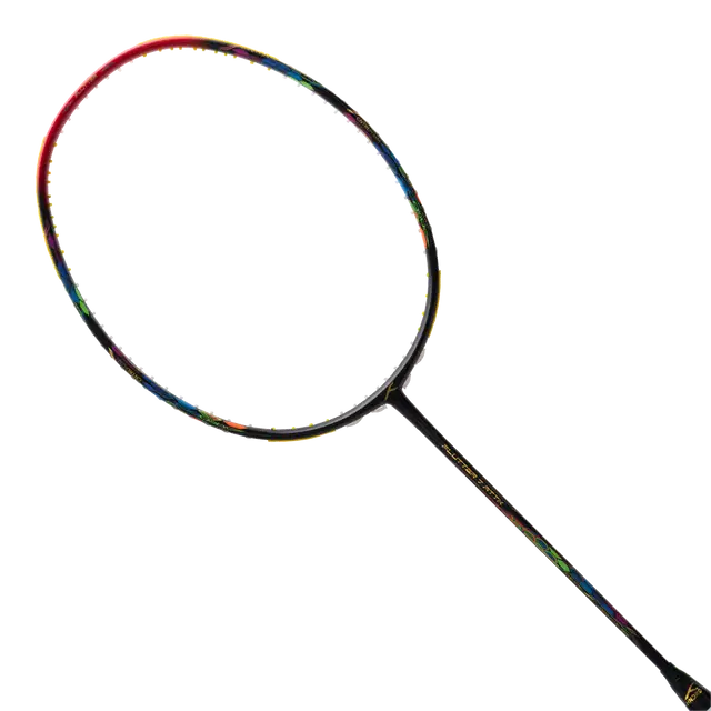 Hundred Flutter 7 Attack 4U Badminton Racket - Black/Red