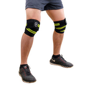 Fitness Mad FM (FSUPPORTKNEE) Weight lifting knee support Wraps (Black) Exercise & Fitness Fitness Mad