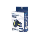 Fitness Mad FM (FSUPPORTKNEE) Weight lifting knee support Wraps (Black) Exercise & Fitness Fitness Mad