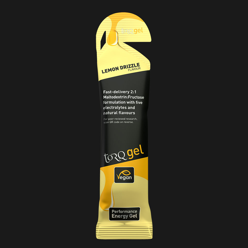 Torq Energy Gels (Single) Lemon Drizzle Lemon Drizzle Clearance Torq