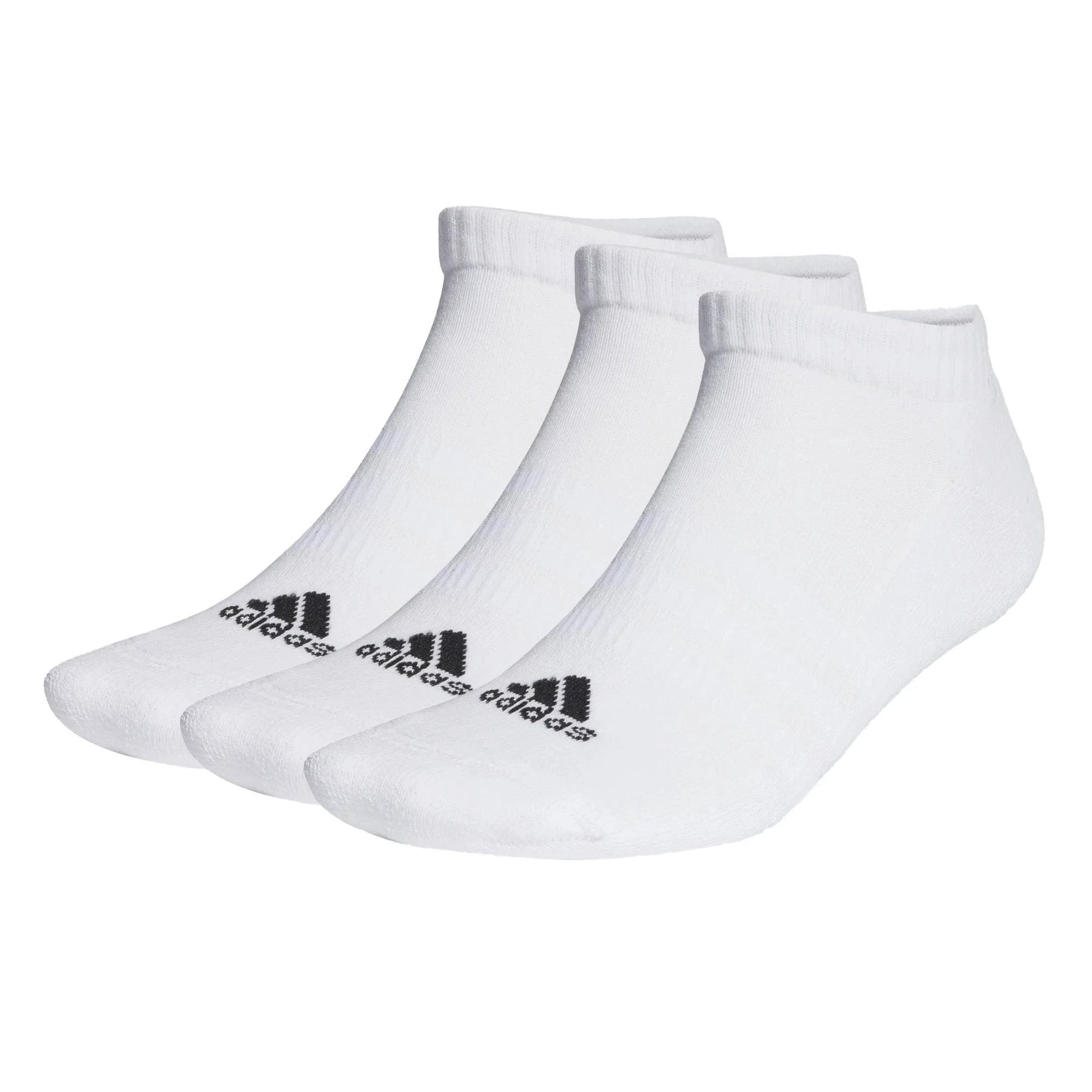 Adidas Cushioned Low Cut Socks 3Pk HT3434 White Black Clothing Adidas